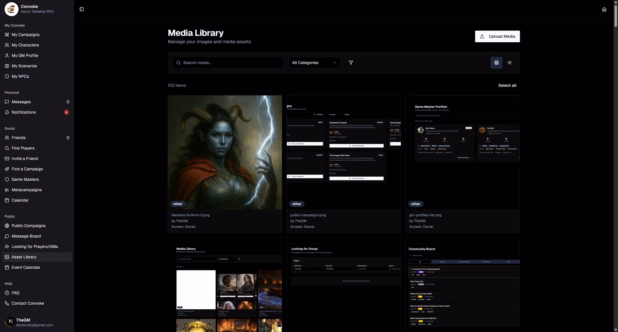 Asset library