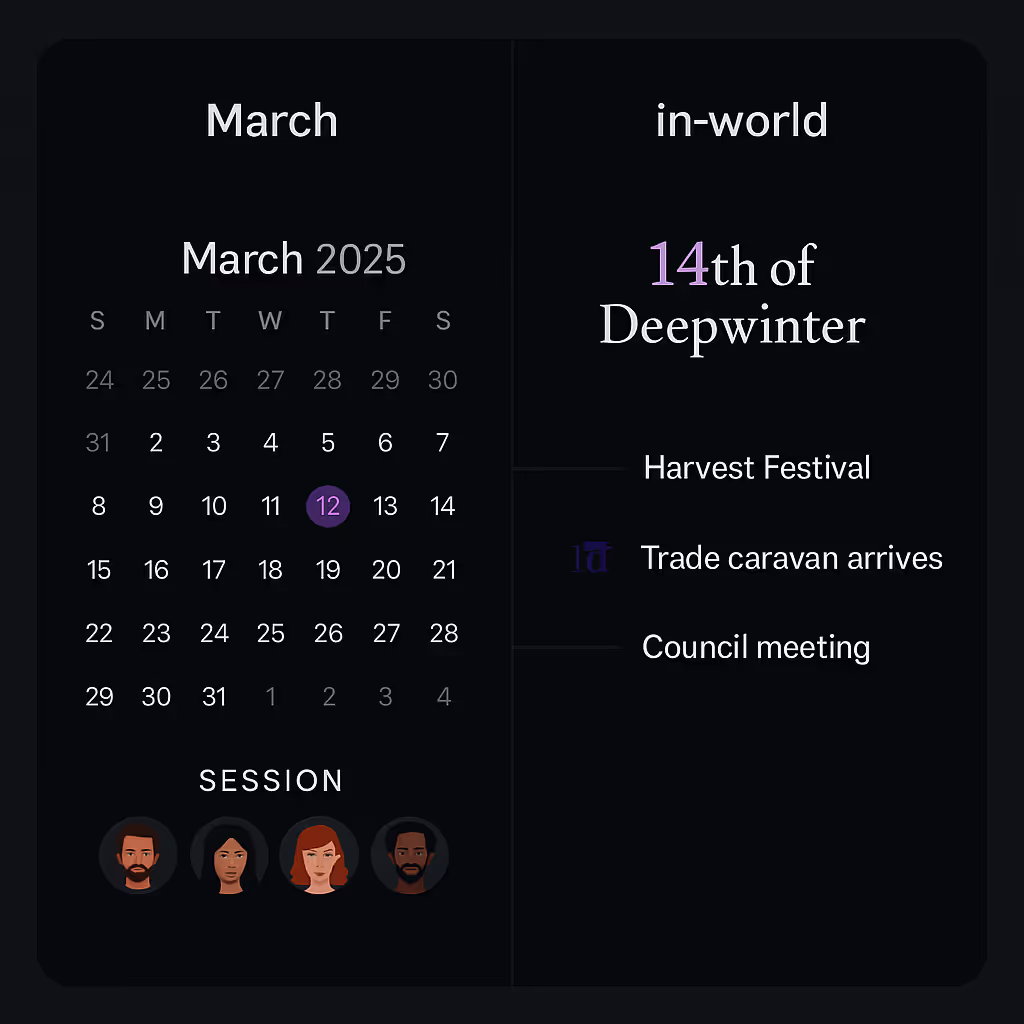 Two calendars, one campaign