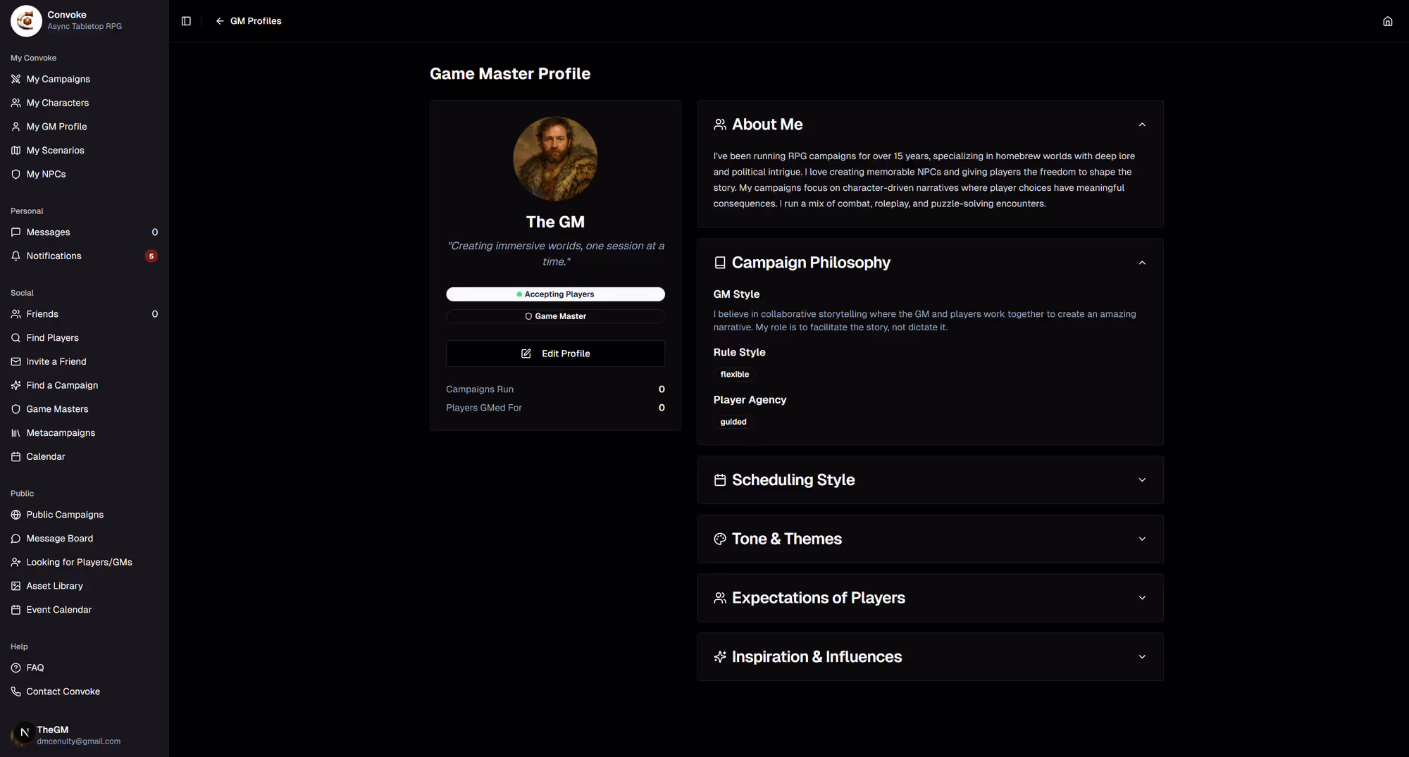 Access Your GM Profile