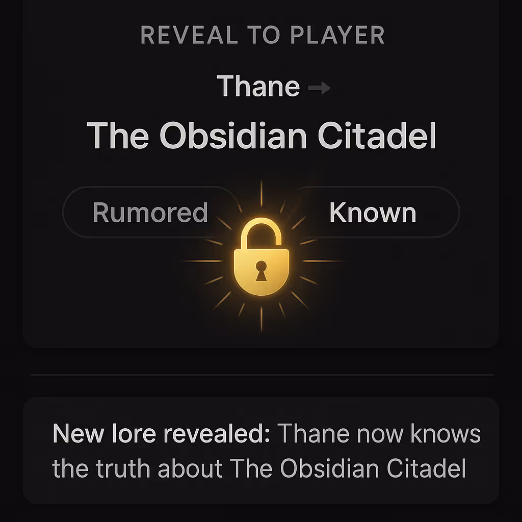 4. Reveal deliberately