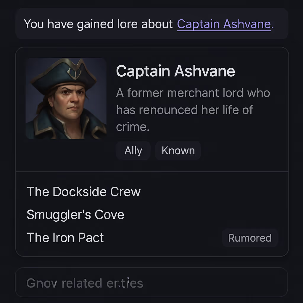 Lore at your fingertips