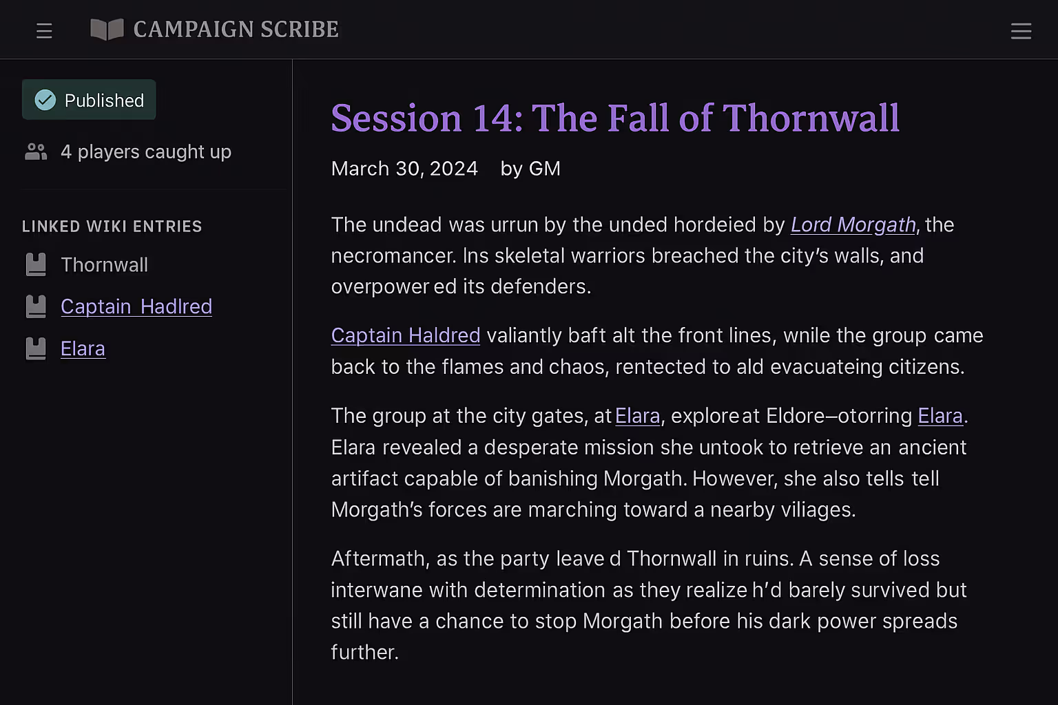 Session recaps that write themselves. So you do not have to.