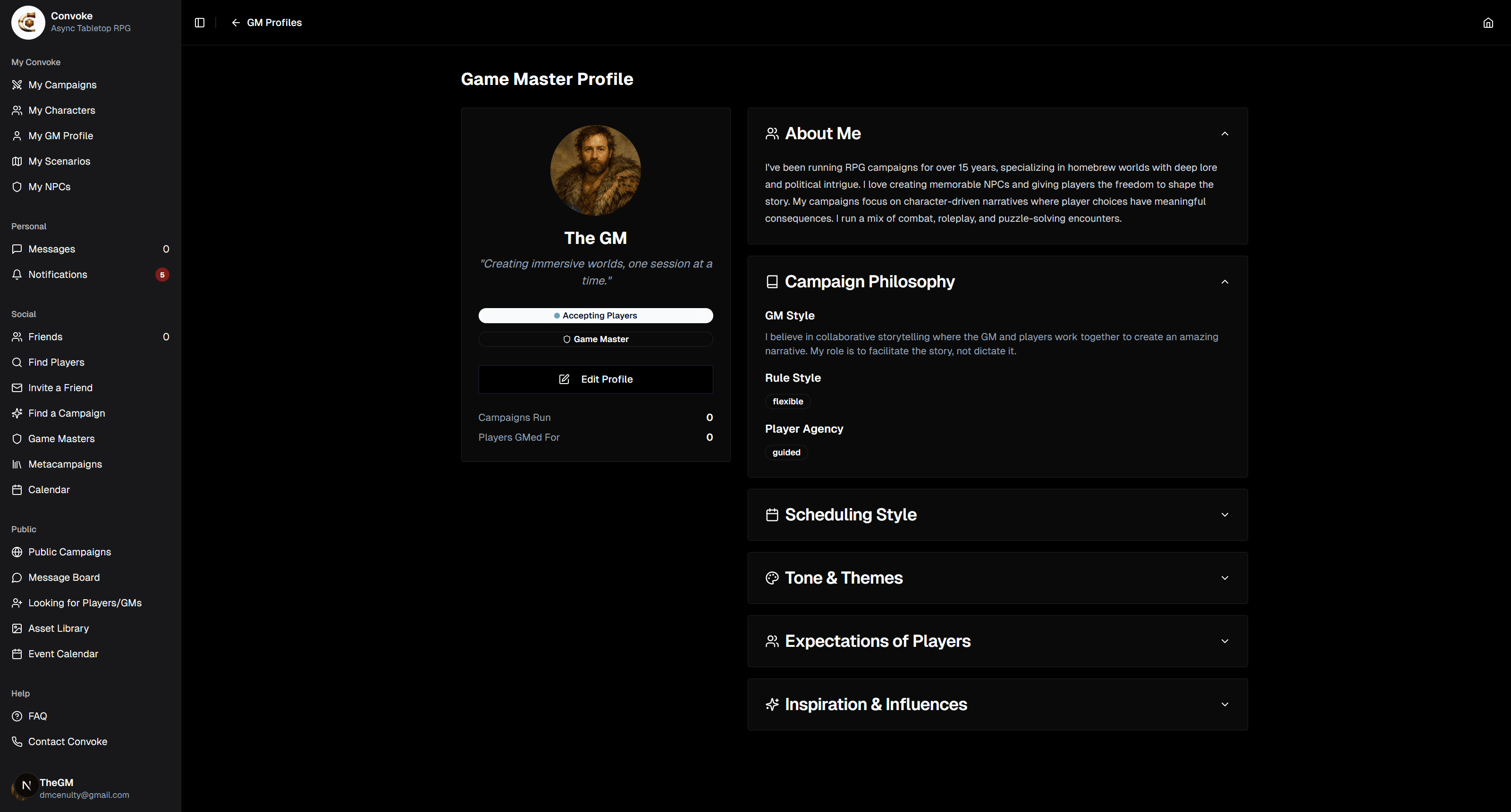 Access Your GM Profile